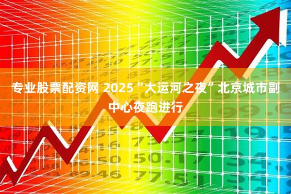专业股票配资网 2025“大运河之夜”北京城市副中心夜跑进行